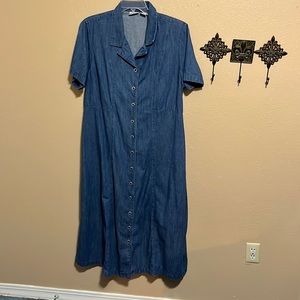 Blue denim Maxi dress